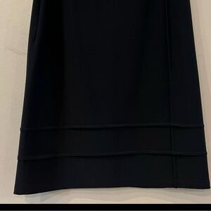 Sympli skirt Ribbed inverted bottom seams Sz 6 Black Pull On Stretch Canada Made